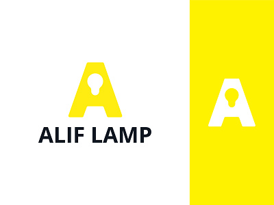 Alif Lamp Logo design logo logo alphabet