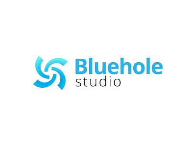 Bluehole Logo branding design gradient icon identity logo