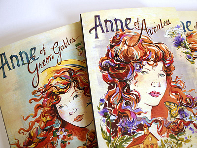 Anne of Green Gables anne of green gables art book book covers books design girls hair hand lettering illustration lettering montgomery