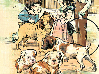 Fat Puppies - Jane Austen Collection art austen book children dogs illustration illustrations ink kids puppies texture