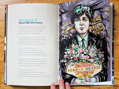 A Circus Mind: PAUL IS DEAD beatles book books circus mind conspiracy dead death illustration illustrations music paint painting paul mccartney portrait process