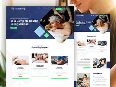 Holistic Billing Services designzillas holistic homepage site ui web design website