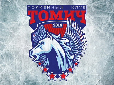 hockey club Tomich brand hockey logo logotype sport tomsk vector