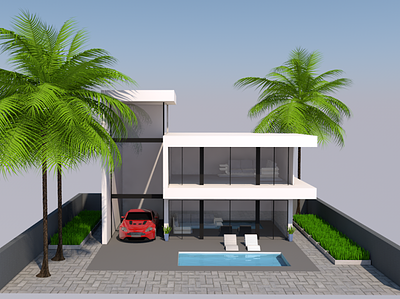 3D Villa Modeling 3d art 3d artist 3d modelling architecture cinema 4d design modeling