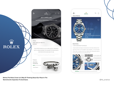 Rolex - Sky Dweller | Conceptual Design app app design branding design interaction interaction design mobile app product design redesign concept rolex typography ui ui ux ui design ux ux design