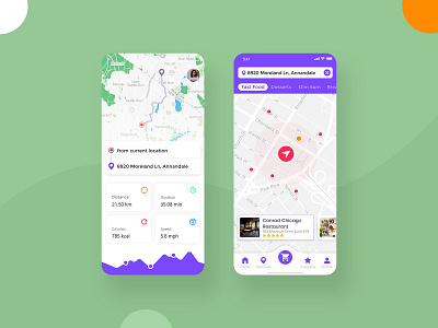 Map & Search Application adobe xd animation distance google maps iconography illustration location app location tracker map minimal minimalist mobile ui nearby typography ui design uiux user interface vector vector illustration visual design