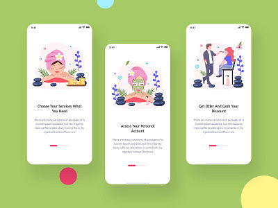 Spa & Beauty Application 2020 ui adobe xd application design appointment booking beauty branding haircut illustration makeup minimal mobile ui salon app services spa trend 2020 trending typography ui design uiux vector