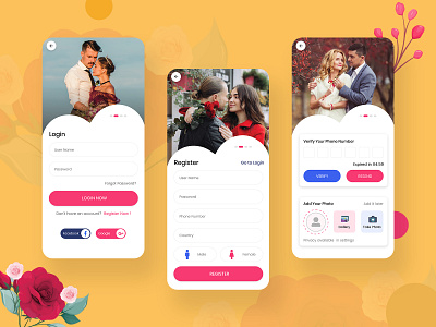 Matrimony App Design