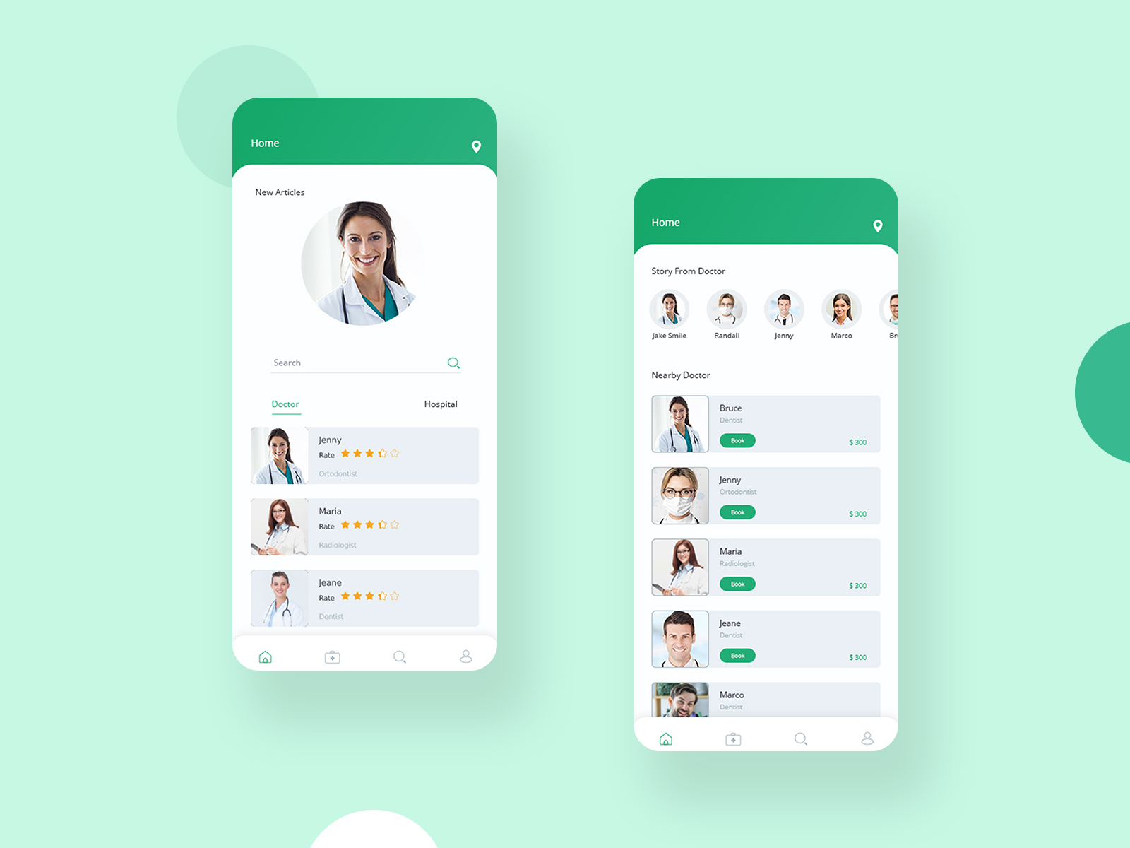 Doctor Application Ui by eSparkBiz on Dribbble