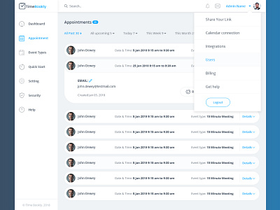 Appoitment Scheduling Dashboard