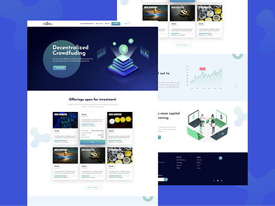Decentralized Crowdfunding Platform application design blockchain crowdfunding design logo minimal minimalist mobile ui project techno ui visualization