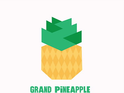 pineapple art design flat graphic design graphicdesign illustration illustrator logo minimal negativespace pineapple pineapples vector