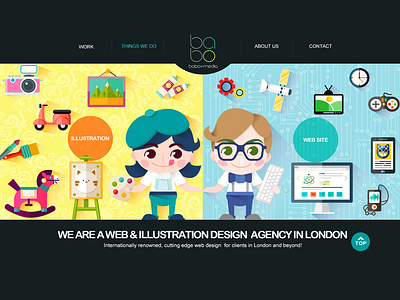 Bobo Digital illustration web design