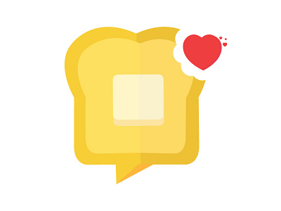 Toast answer bite bread butter chat feedback heart logo qa question recommendation shot