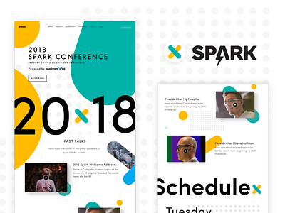 Spark Conference Website conference design identify spark visual web