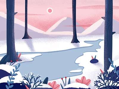 winter snow design illustration