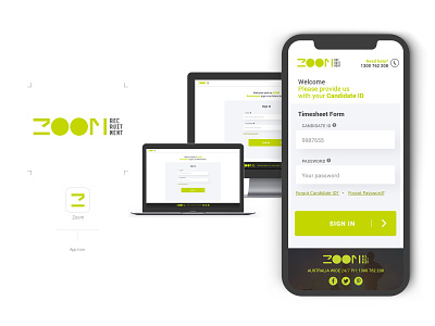 Zoom App/Mobile/Responsive Website app brand branding clean design flat icon identity ios logo minimal mobile responsive design sketch type typography ui ux web website