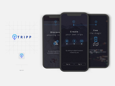 Tripp App Branding & Onboardings