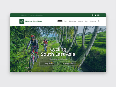 Vietnam Bike Tours Web Redesign