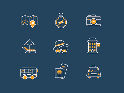 Icon Pack - Trave design icon illustration illustrator ui ux vector