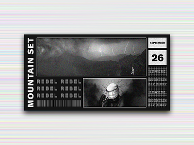 Mountain Set Night black bodishi dark dribbble electronic event festival georgia lilith mountain music night objector trax poster rebel series set tbilisi techno underground