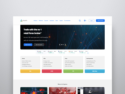 Atlantis web-design adobe illustrator adobe photoshop adobe xd branding design covid 19 crm crypto design development exchange forex market media marketing product design prototype service trade user experience web design web design and development
