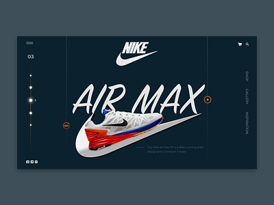 Nike design illustration ui ux web website