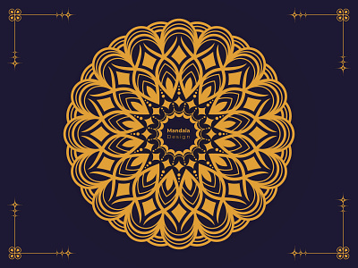 Luxury ornamental mandala background design in gold color background design gold luxury mandala