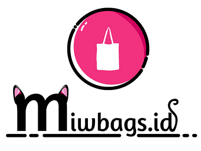 Simple Logo | 002 bags cat flat logo illustrator logo