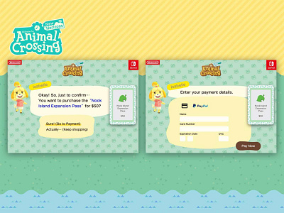 DailyUI#002 Checkout Form animal crossing checkout dailyui dailyui 002 game ui ux