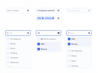 Drop down with search design enterprise ux minimal ui ux