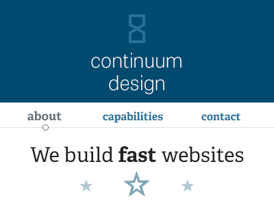 Continuum Design -- Mobile First #1 mobile first user interface