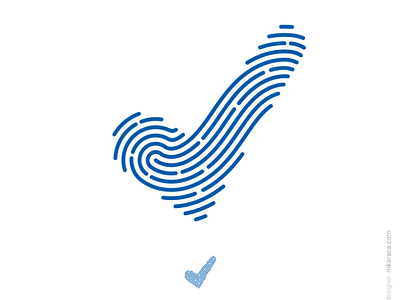 Logo: Approved + Fingerprint approved design fingerprint gdpr logo logo design personal data presonal vector