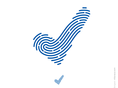 Logo: Approved + Fingerprint