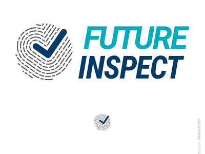 Logo: Future Inspect approved branding design fingerprint gdpr logo logo design logotype personal data vector