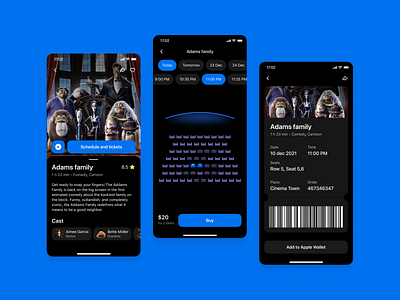 Movie tickets UI