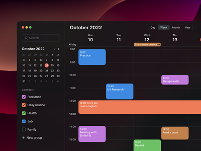 Apple Calendar redesign