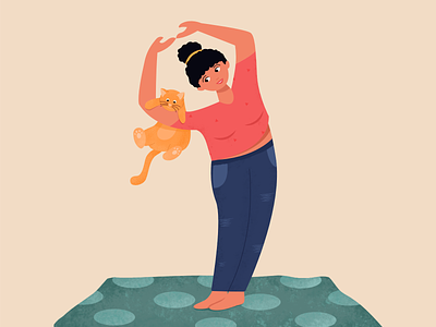 Bend it - 36DaysofType 36daysoftype alphabet cat character cute funny girl illustration nine number pet type vector