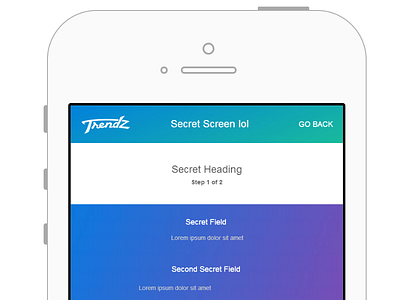 Screenshot 2014 08 03 18.14.40 app design branding gradients ios iphone secret fields ui ux