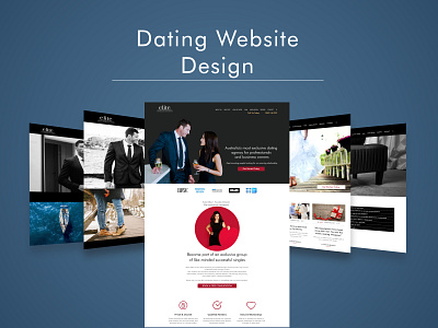 Dating Website Design clean coding icons landingpage layout psd website design