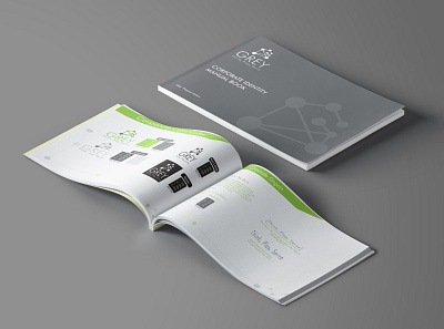 Grey Corporate Identity Manual Book branding and identity colors company branding guidelines logodesign mockup rules