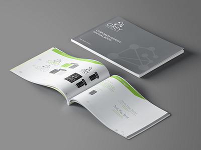 Grey Corporate Identity Manual Book