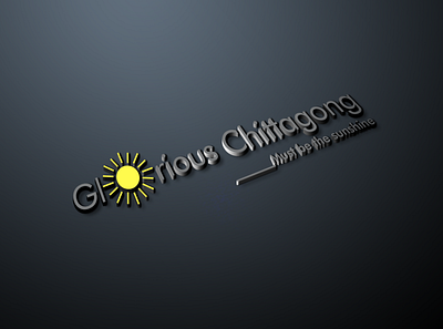 Glorious Chittagong Logo corporate branding current news icon logo newspaper unique