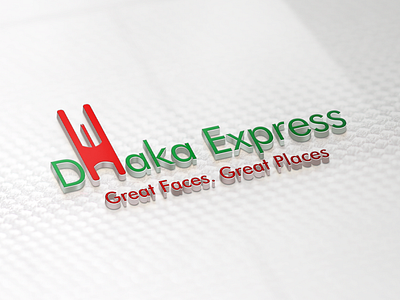 Dhaka Express Logo for Travel Agency