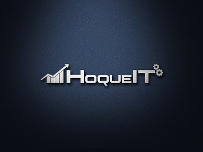 HoqueIT Logo company concept it mockup trending