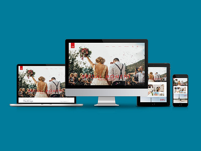 One Page Wedding Photography Website Design