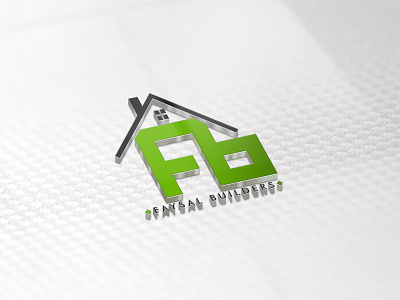 Faysal Builders Logo agency construction floor green home house realstate