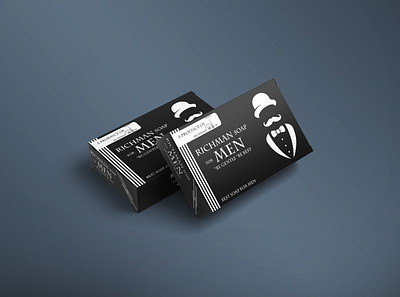 RICHMAN Soap For Men Package Design awesome creative illustrator men mockup packaging mockup soap
