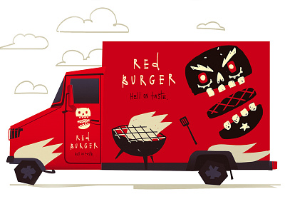 FOOD TRUCK burger car fast food food russia shubin truck