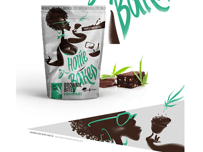 cake with MJ baked package design